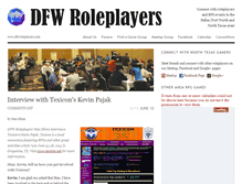 Tablet Screenshot of dfwroleplayers.com